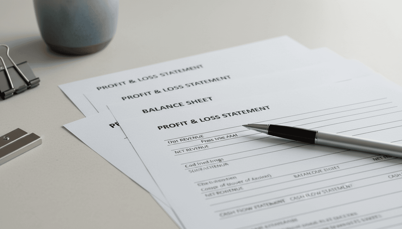 Financial reports: Profit & Loss, Balance Sheet, and Cash Flow